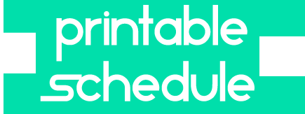 print schedule